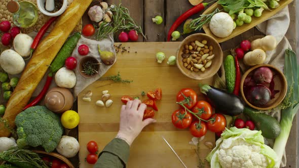 Cutting Cherry Tomatoes