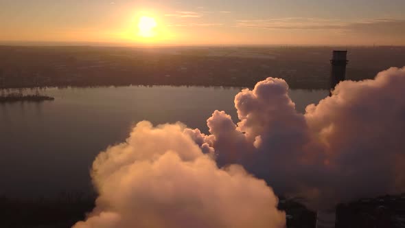 Smoking Chimneys at Sunset 001