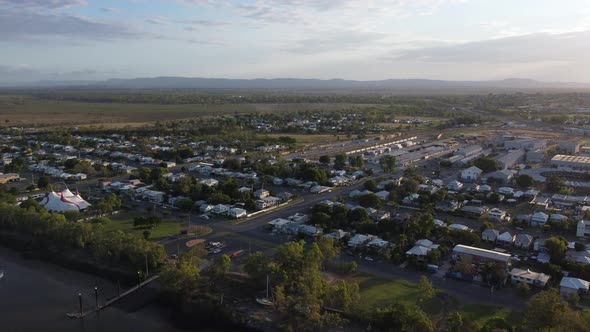 4K Drone Fitzroy River Sunset