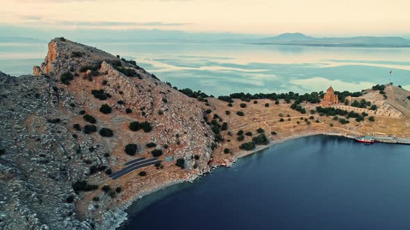 Aerial Van Akdamar Island