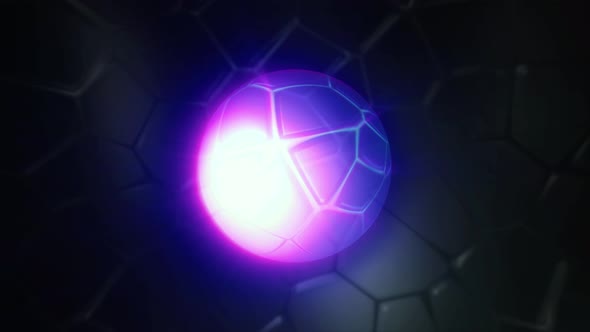 Purple light is a circle that shrinks and expands