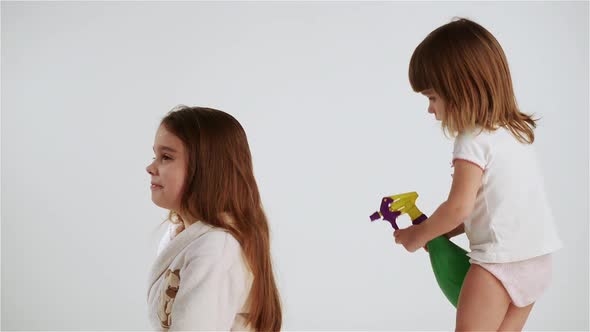 Girls Playing Hairdresser