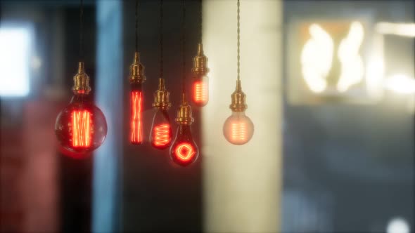 Old Retro Vintage Incandescent Light Bulb alt