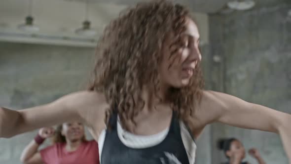 Group of Women Learning Dance Moves