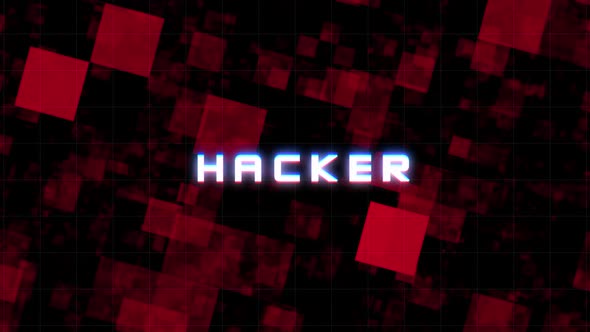 Hacker Glitch Text Message Background