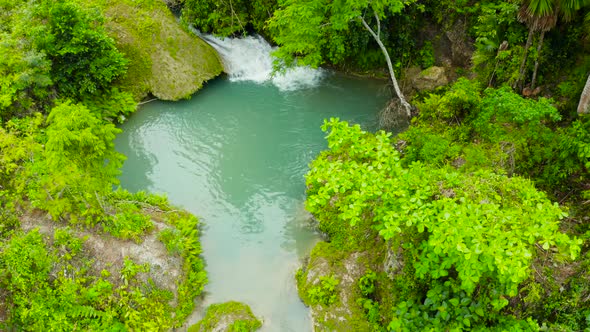 Beautiful Tropical Waterfall Philippines Cebu