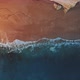 Drone shoots waves hitting the ocean coast area - VideoHive Item for Sale