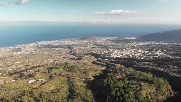 Unusual Nature of the National Park Spain Canary Islands Tenerife Mountain Range