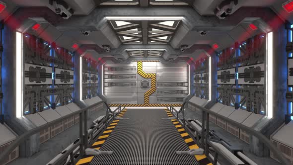 Foggy Corridor Loop in a Spaceship