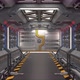 Foggy Corridor Loop in a Spaceship - VideoHive Item for Sale