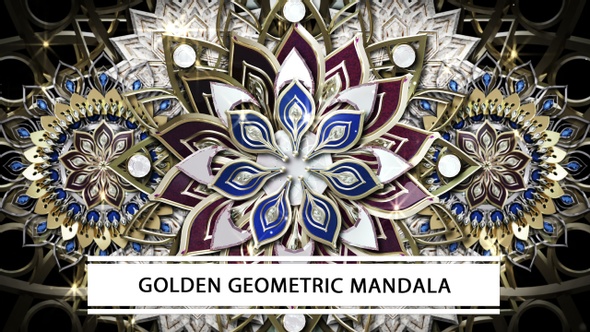 Golden Geometric Mandala