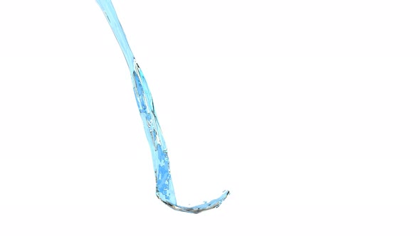 Blue Liquid Splash Cool Drink Water Drop Falling