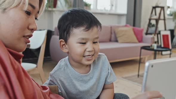 Asian Boy Making Funny Faces