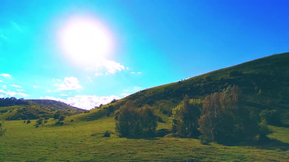 UHD Mountain Meadow Timelapse at the Summer