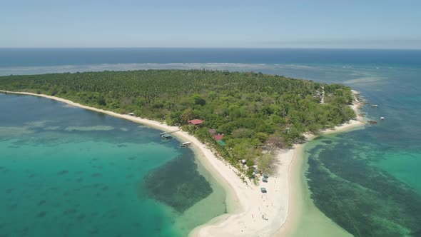 Tropical Island Magalawa with Beach