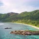 Beach at Seychelles aerial view - VideoHive Item for Sale