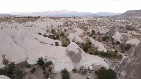 Cappadocia Landscape Aerial View. Turkey. Goreme National Park