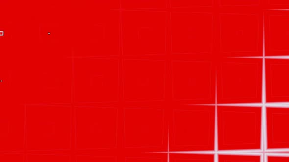 Animated pulsation red and white squares background.