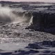 Selfoss Long Shot with Tourists Silhouette on Winter - VideoHive Item for Sale