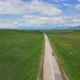 Man Ride Bicycle on the Mountain Road Top View - VideoHive Item for Sale