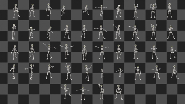 Cartoon Skeleton Movement Big Pack  alt