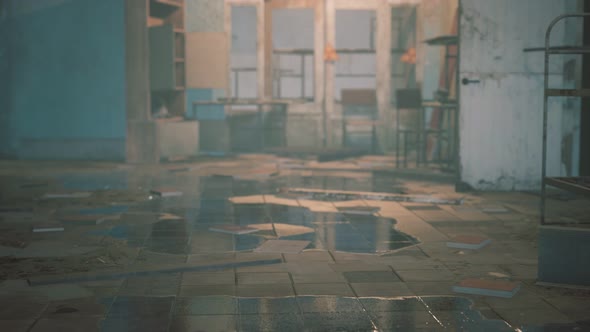 Interior of the Abandoned Soviet Building alt