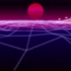 Synthwave Island and a Sun Background 3d Render - VideoHive Item for Sale