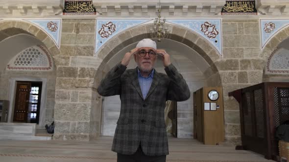 Muslim Man On Masjid