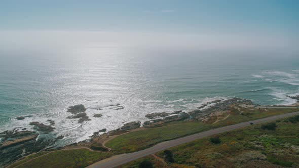 California Coast Aerial 4K