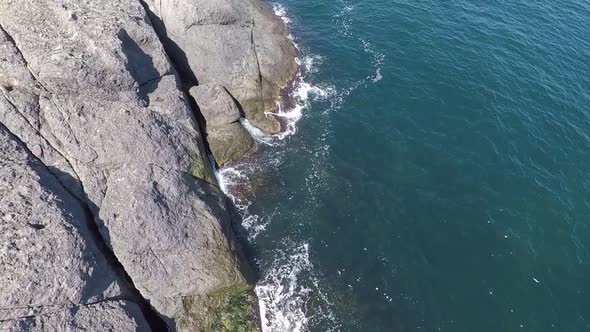 Aerial Cliff and Sea