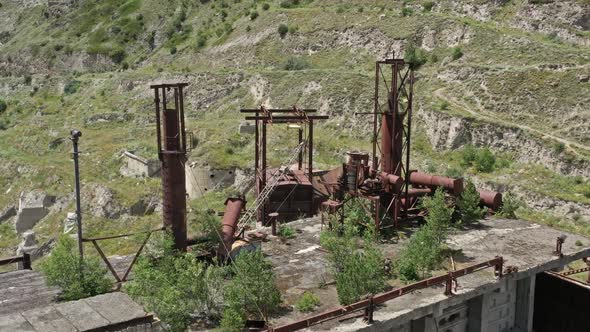 Aerial View of Old Abandoned Plant