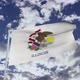 Illinois Flag With Sky - VideoHive Item for Sale