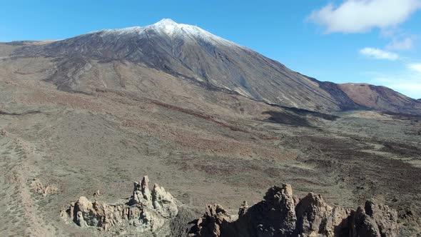 Roques de Garcia rock formations and Teide volcano, Tenerife, Canary Islands