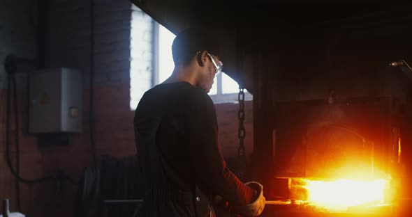 Blacksmith Workplace Iron Forging Workflow