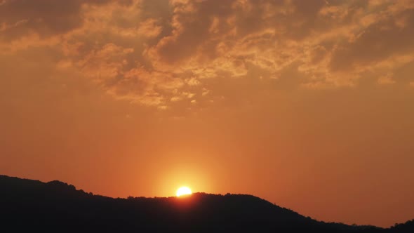 Sunrise and sunset timelapse high definition footage on golden hour.