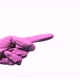 Hand with Purple Rubber Glove is Pointing - VideoHive Item for Sale