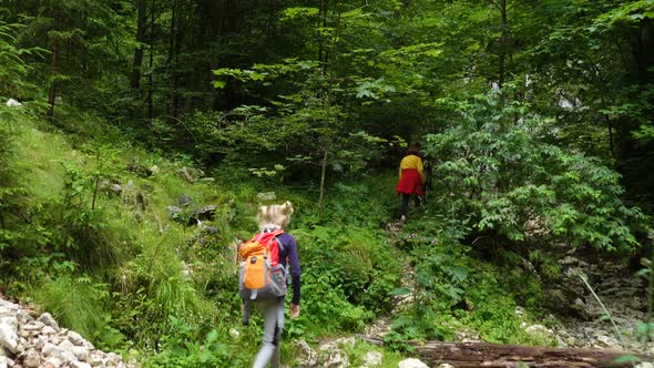 Active Family Hiking By The Canyon 7