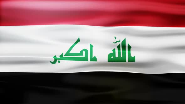 Iraq Flag Waving