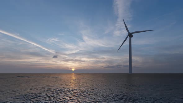 Wind Farm Eco Field Green Farm. alt