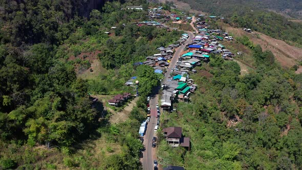 Phu Pha Mok Ban Jabo Village in Mae Hong Son Thailand