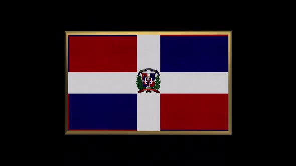 Dominican Republic 3D Flag