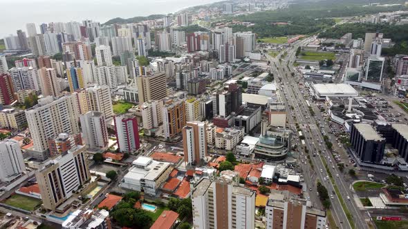 Downtown Sao Luis Maranhao at Northeast Brazil. Tourism landmark of city.