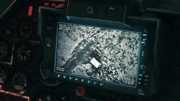 Military Helicopter Missile Weapon Target Search System Attacks Armored Tank alt