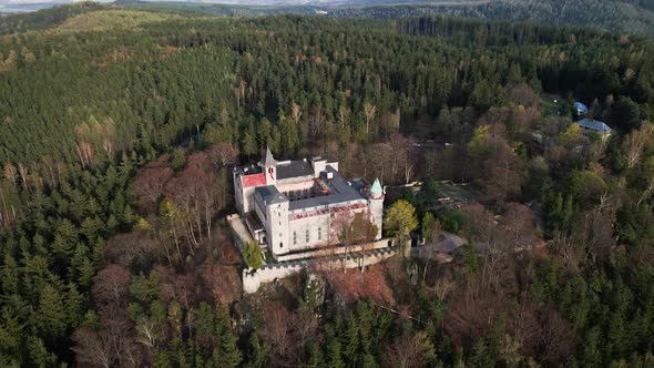 Lesna Skala Castle in Szczytna Poland