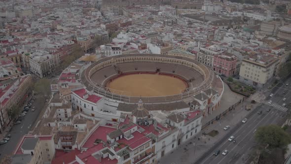 Aerial view of the bullring