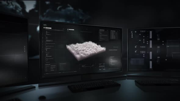 Spy computer technology gathers confidential data about the criminals location alt