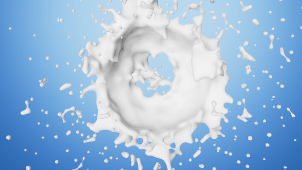 Circle Milk Splash