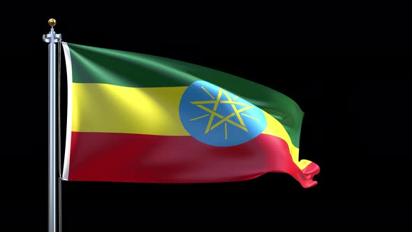 Ethiopia Waving Flag