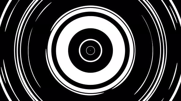 Black and white circles animation