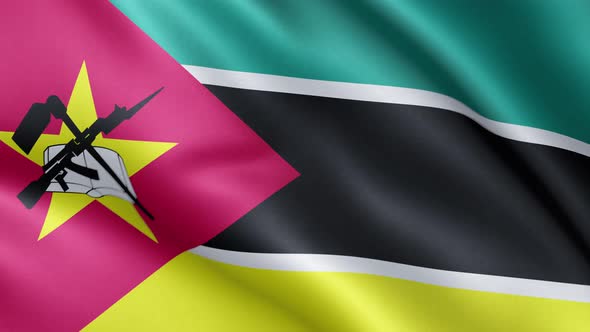 Flag of Mozambique | UHD | 60fps